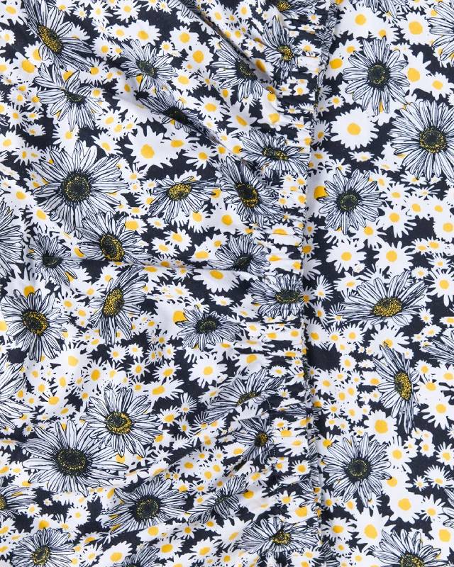 Rayon - Cotton Sheets for a Breathable and Soft BlendWoodstock Petals Flannelette Fitted Sheet