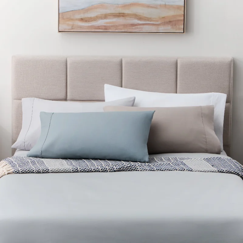 Camping sheets that are lightweight and compact for outdoor use​ Linen Weave Cotton Sheet Set