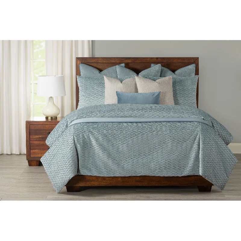 Zipper - closure comforters for easy removal and cleaning​ Blue Tide 11 Piece Supreme Set