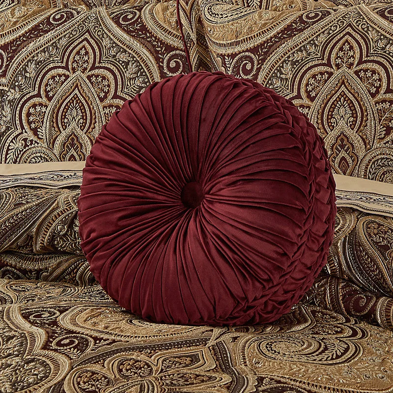 Microbead pillows for a unique tactile experience Bordeaux Tufted Round Decorative Throw Pillow Microbead pillows for a unique tactile experience Bordeaux Tufted Round Decorative Throw Pillow