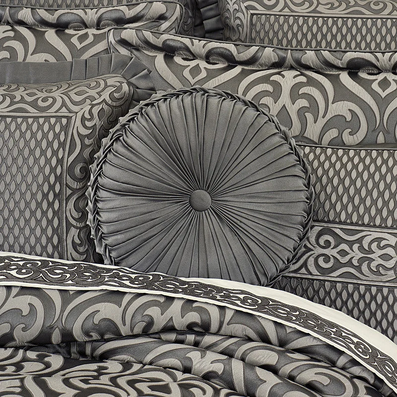Satin - covered pillows for hair and skin care​ Bolero Tufted Round Decorative Throw Pillow