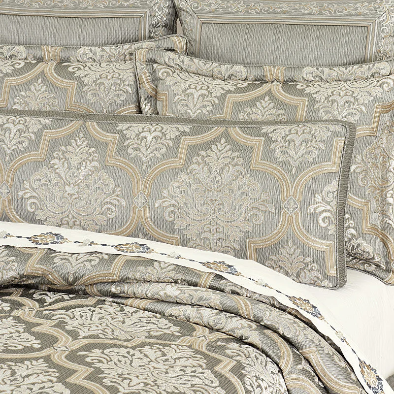 Decorative throw pillows with embroidery​ Martina Bolster Decorative Throw Pillow