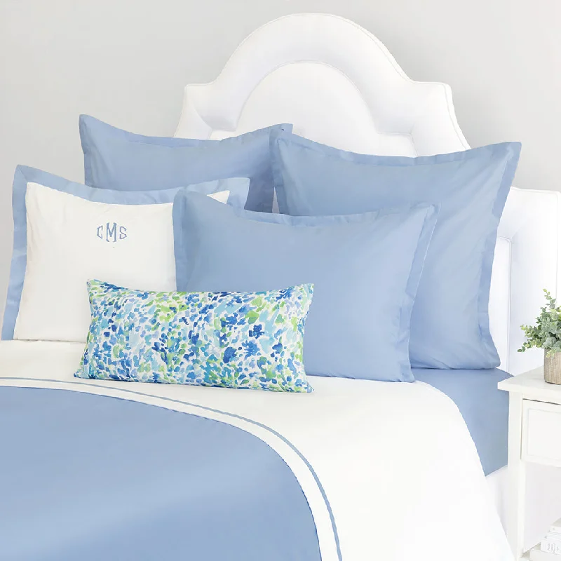 Duvet covers with a soft - touch finish for a luxurious feel​ Cornflower Blue Hayes Nova Duvet Cover