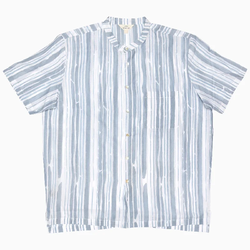 Anti - dust mite pillows for a clean sleeping environment​ Tanima Stripe Nehru Short Sleeve Shirt