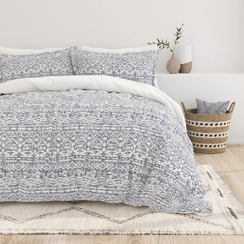  Modern Rustic Pattern 3-Piece Reversible Duvet Cover Set