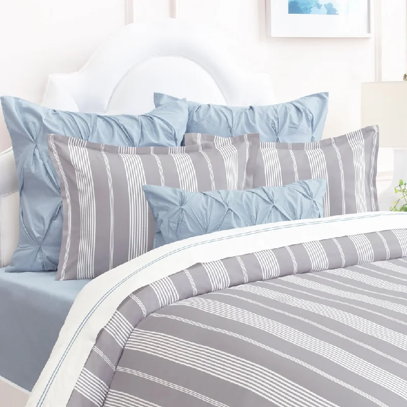 Linen duvet covers for breathability and a natural look​ Grey Marina Duvet Cover
