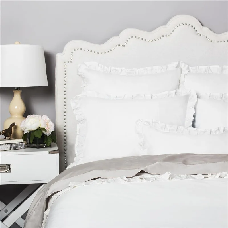 Breathable duvet covers for a comfortable night's sleep​ Soft White Vienna Duvet Cover