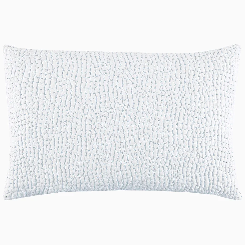 Memory foam gel - infused adjustable bed pillows for enhanced comfort Organic Hand Stitched Mist Sham