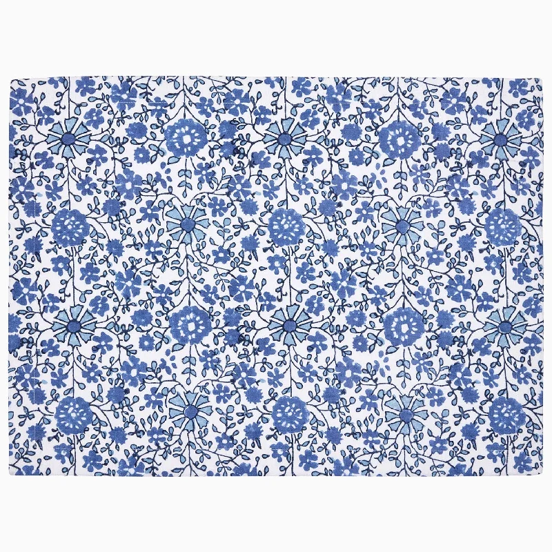 Organic cotton pillows for eco - conscious consumers​ Juri Indigo Placemats (Set of 4)