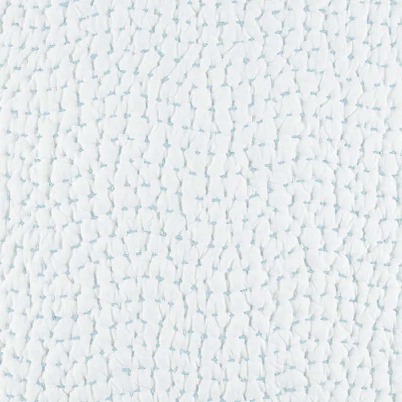 Lumbar support pillows for car seats​ Organic Hand Stitched Mist Quilt Swatch