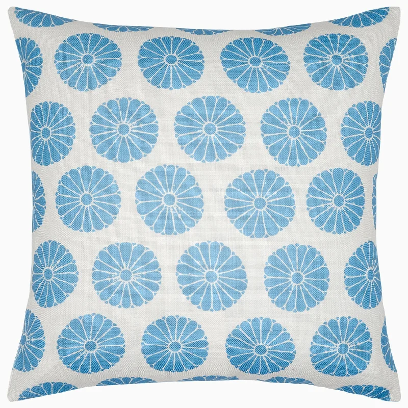 Cooling fiber pillows for breathability​ Aleesa Light Indigo Outdoor Decorative Pillow