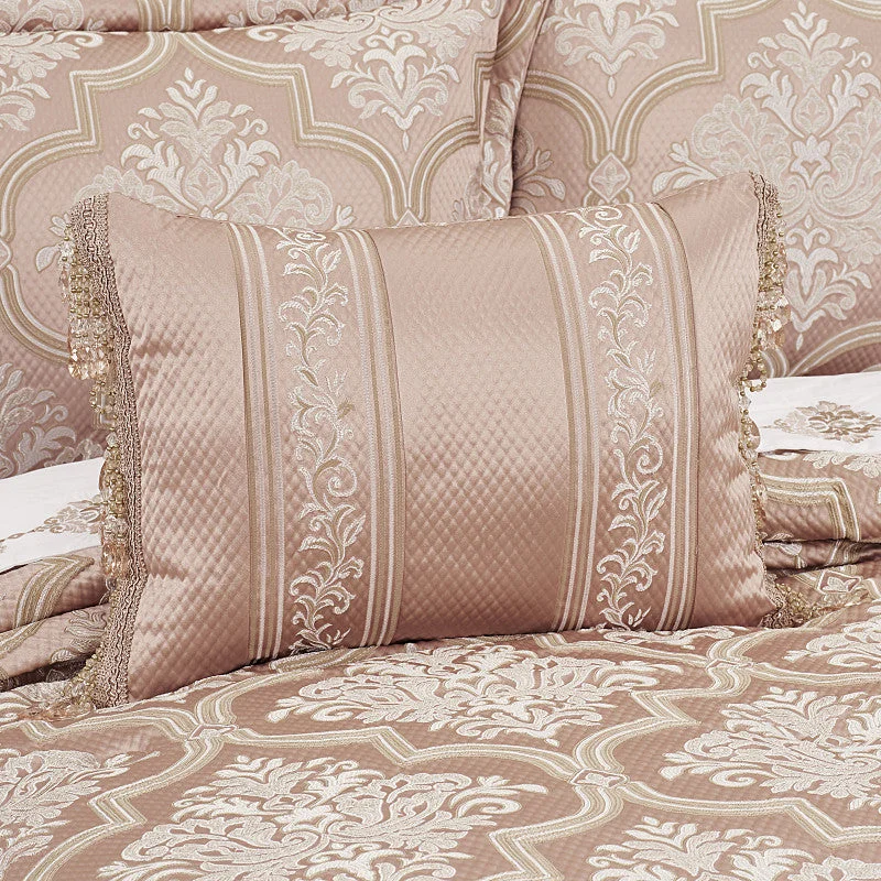 Satin - covered pillows for hair and skin care​ Rosewater Boudoir Decorative Throw Pillow