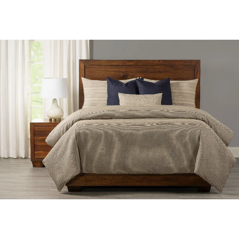 Comforters with a chevron - pattern design for a trendy and dynamic appearance​ McGraw 7 Piece Duvet Set
