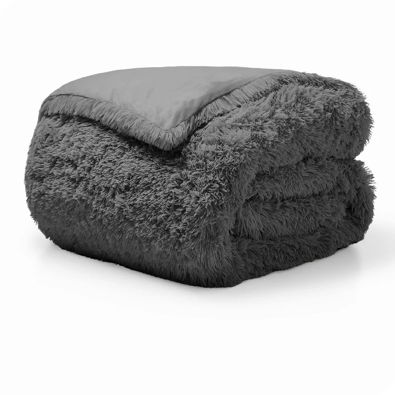 Duvet covers with a Bohemian - style design for a free - spirited look​ Shaggy Duvet Cover