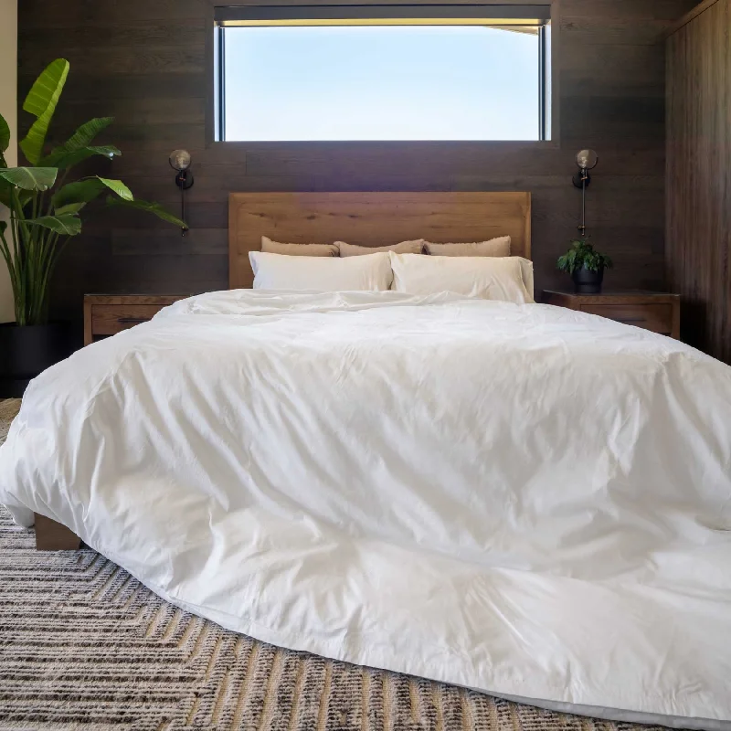 Down - alternative sheets offering a cozy and fluffy feel​ Organic Cotton Duvet Cover Set