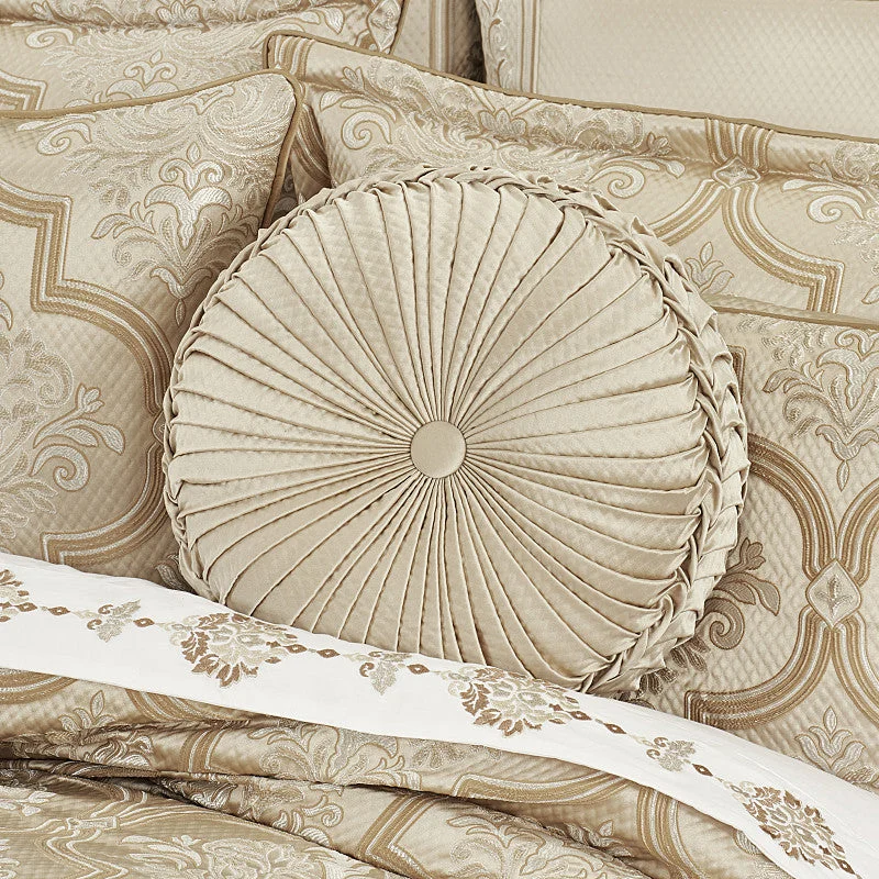 Anti - fungal pillows for a healthier sleep surface​ Sezanne Tufted Round Decorative Throw Pillow
