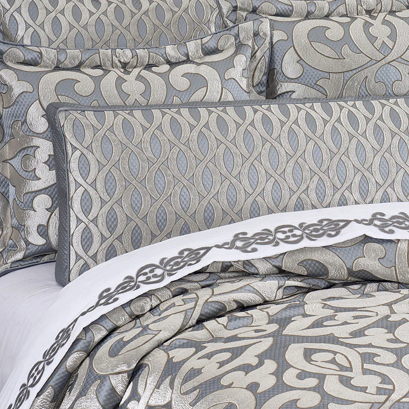 Hemp - filled pillows for natural and sustainable choice​ Barocco Bolster Decorative Throw Pillow