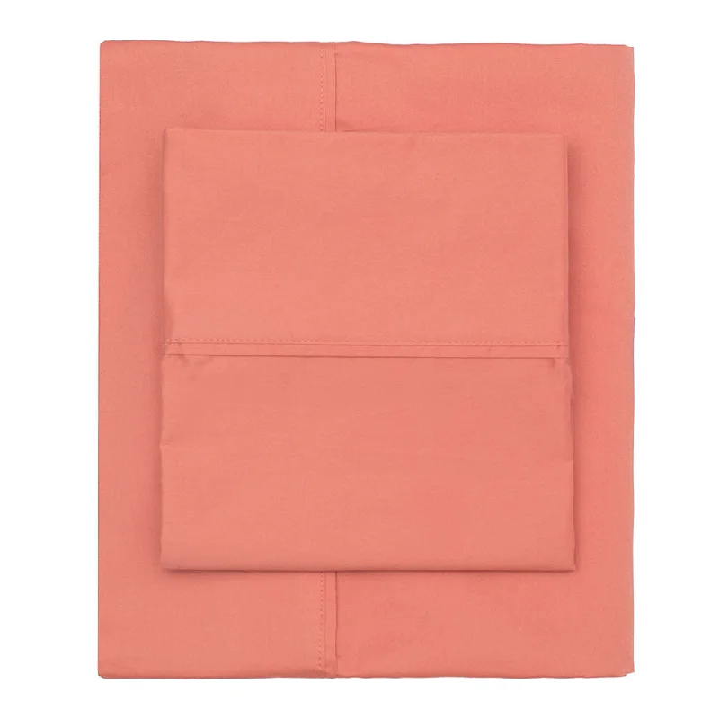 Sheets with moisture - wicking technology for sweaty sleepers​ Coral 400 Thread Count Sheet Set (Fitted, Flat, & Pillow Cases)