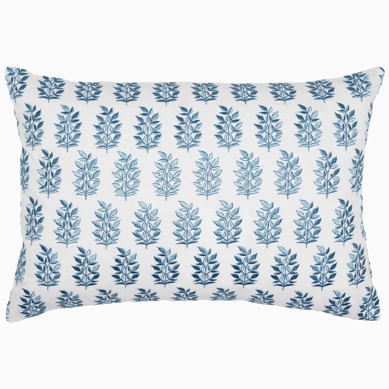 Memory foam cat bed pillows with raised edges​ Jivan Light Indigo Kidney Pillow