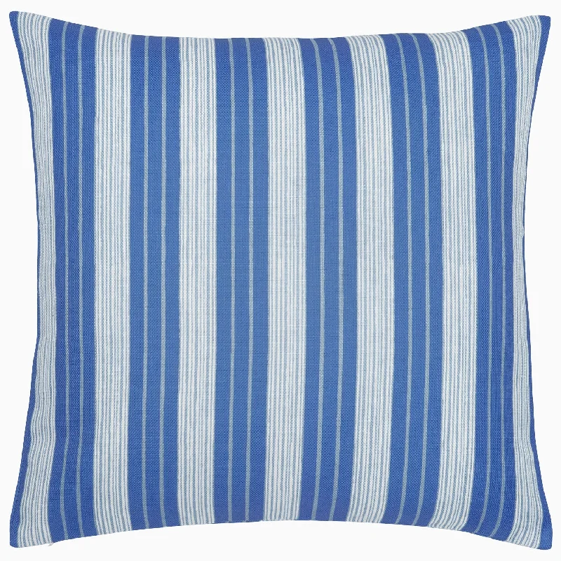 Yoga bolsters for comfortable poses​ Vintage Stripe Azure Outdoor Decorative Pillow