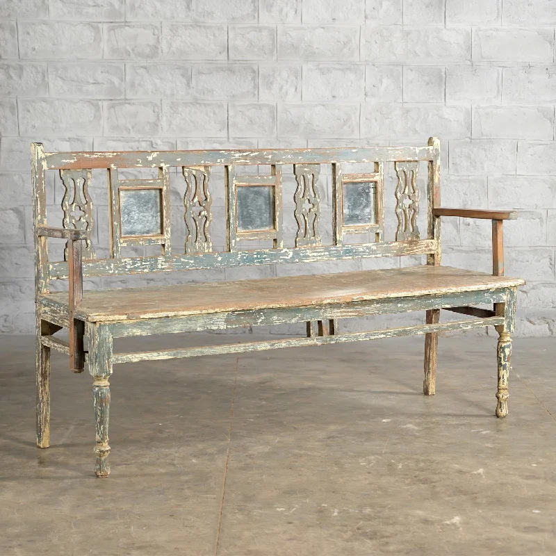 Satin - covered pillows for hair and skin care​ Daksh Teak Bench