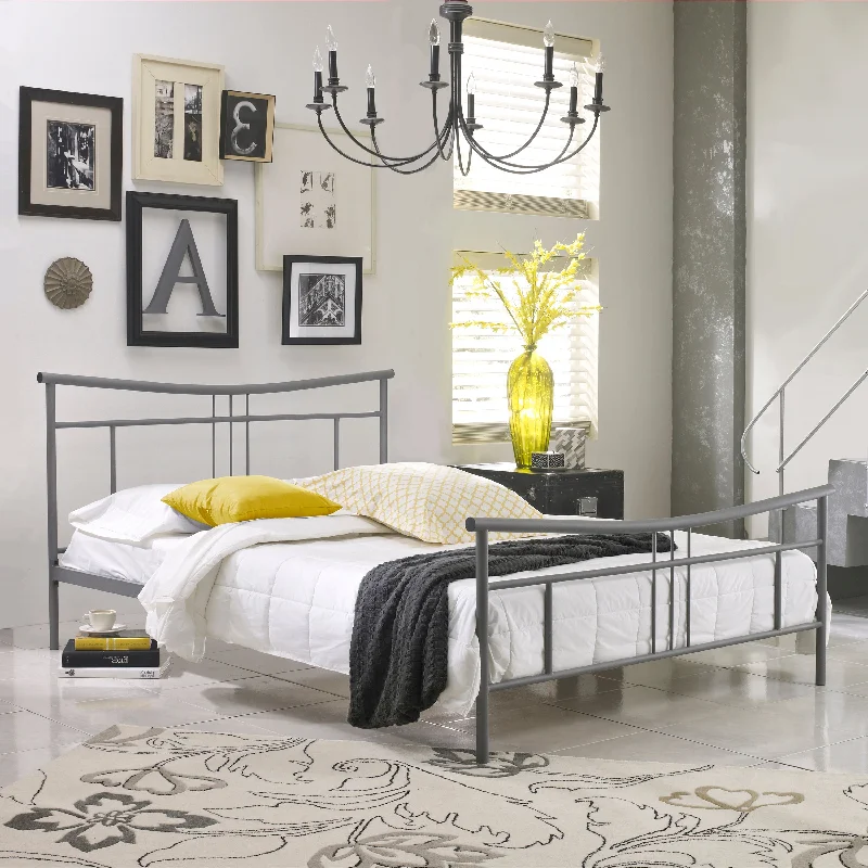 Comforters with a scented - fabric option for a relaxing and aromatic sleep environment​ Cora Metal Platform Bed