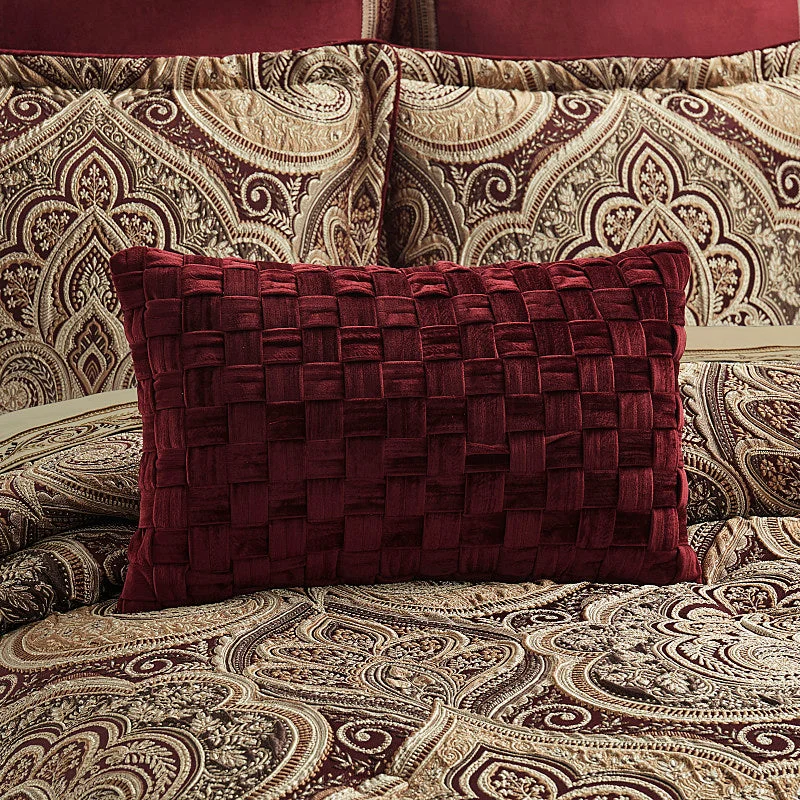 Decorative throw pillows with embroidery​ Calistoga Boudoir Decorative Throw Pillow