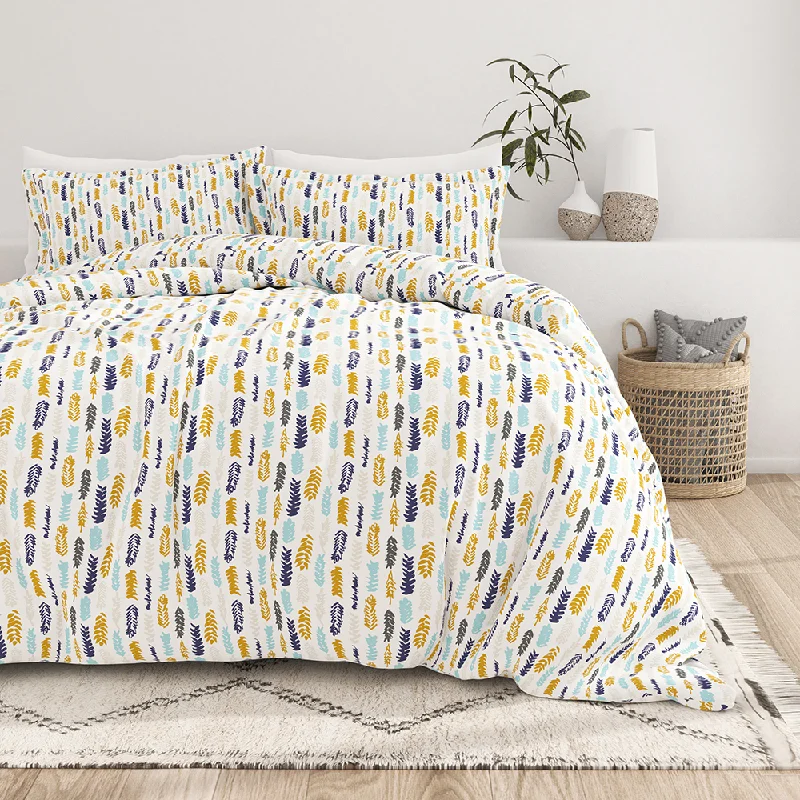 Full - size duvet covers for smaller beds​ Wings Pattern 3-Piece Duvet Cover Set