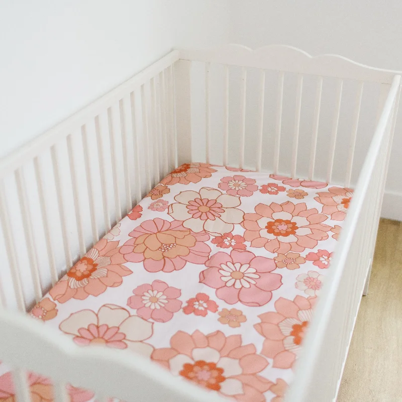 Organic bamboo comforters as a sustainable bedding choice​ Willow Crib Sheet by Indy and Pippa