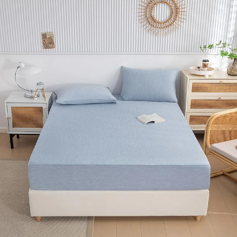 Egyptian cotton sheets for luxurious softness​ Cooling Sheet Set, Fitted Sheet and 2 Pieces Pillowcase