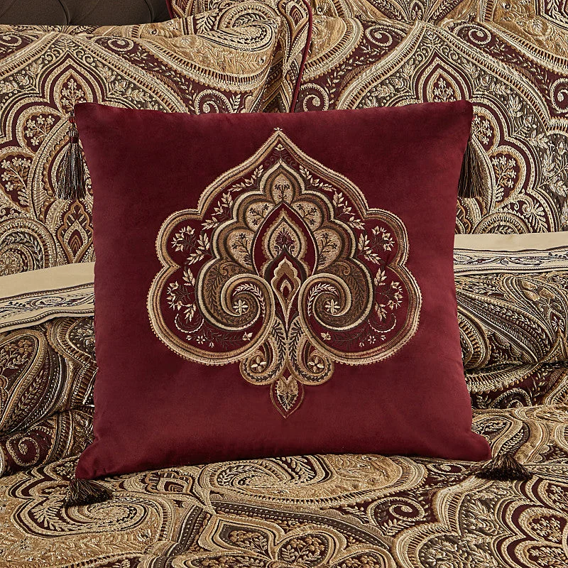Memory foam RV pillows for on - the - road comfort Bordeaux 18" Square Embellished Decorative Throw Pillow Memory foam RV pillows for on - the - road comfort Bordeaux 18" Square Embellished Decorative Throw Pillow