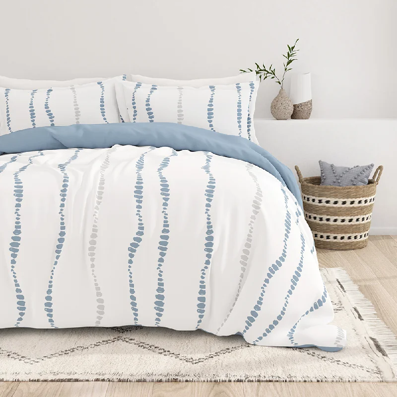  Urban Vibe Pattern 3-Piece Reversible Duvet Cover Set
