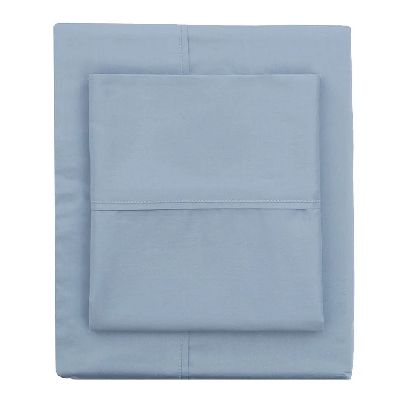 Sheets with a magnetic - closure option for easy attachment and adjustment​ The French Blue 400 Thread Count Sheets