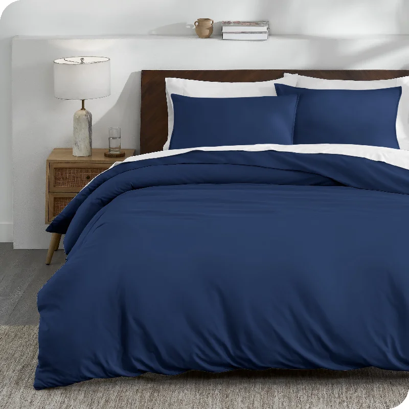  Organic Cotton Jersey Duvet Cover & Sham Set