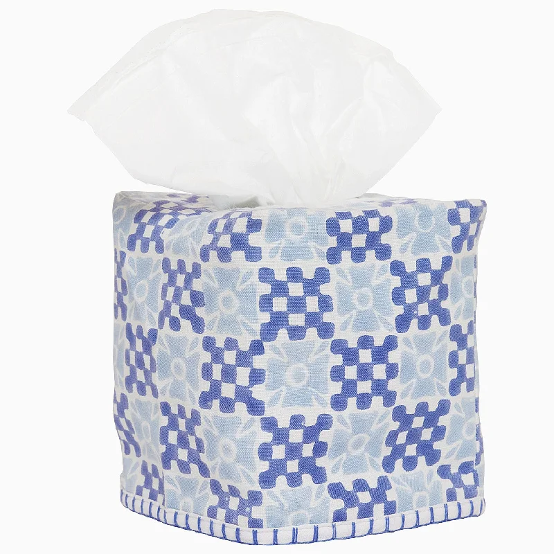 Memory foam meditation pillows with non - slip bottoms​ Pipli Azure Tissue Box Cover