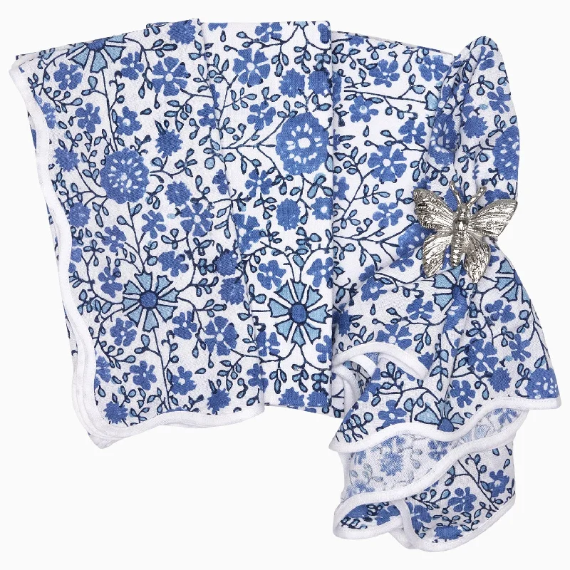 Therapeutic pillows for TMJ relief​ Juri Indigo Napkins (Set of 4)