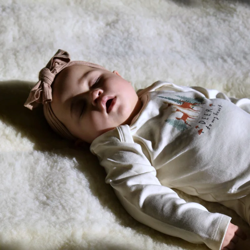 Memory foam zero - gravity chair pillows for ultimate comfort​ Natural Child's Happy Lamb Fleece