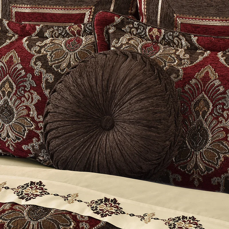 Memory foam floor pillows for playrooms​ Cerino Tufted Round Decorative Throw Pillow