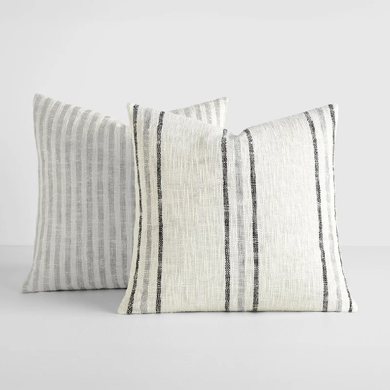 Memory foam travel pillows with adjustable straps for easy attachment​ 2-Pack Yarn-Dyed Bengal Stripe / Yarn-Dyed Framed Stripe Décor Throw Pillows