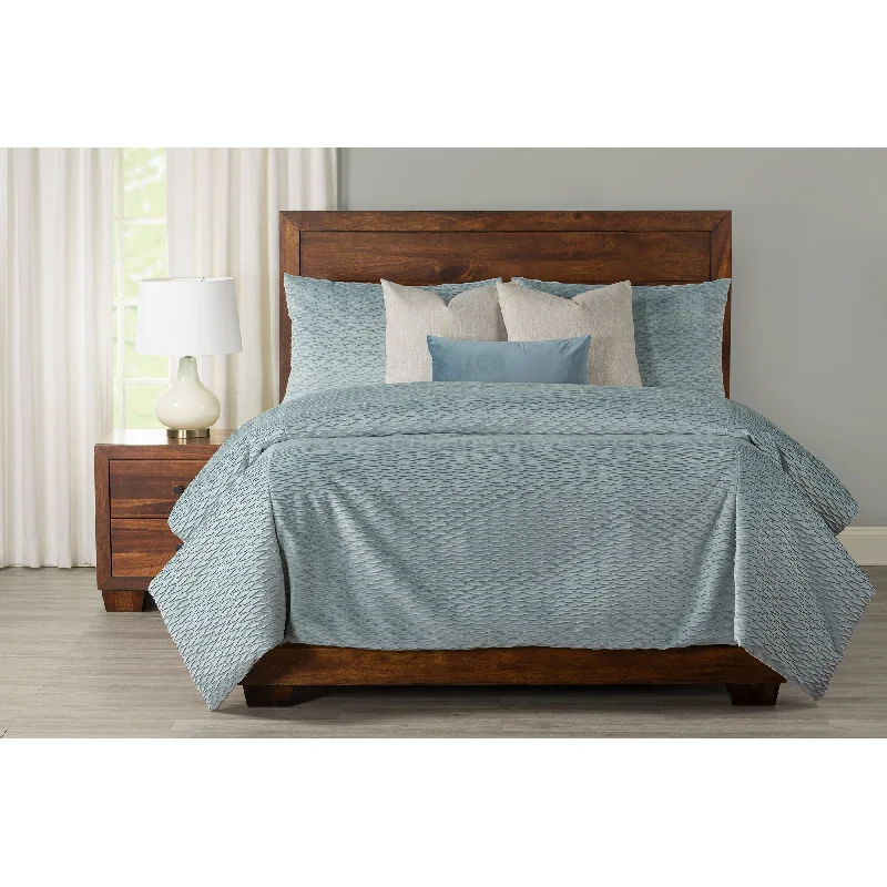 Adult - oriented comforters with a more mature and refined style​ Blue Tide 7 Piece Duvet Set