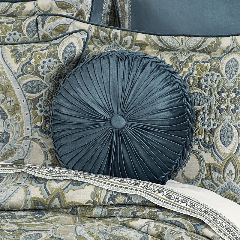 Moisture - wicking pillows for sweaty sleepers​ Avellino Tufted Round Decorative Throw Pillow