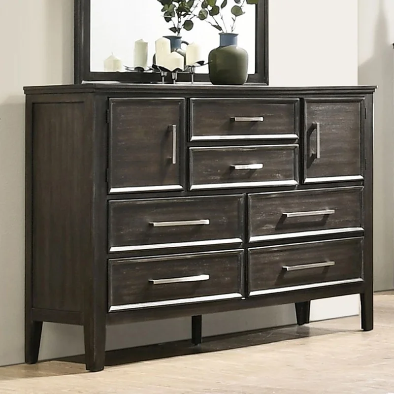 Comforters with a Victorian - era design for a touch of classic elegance​ Andover Dresser (Nutmeg)