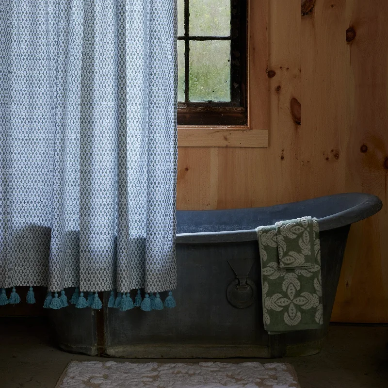 Memory foam zero - gravity chair pillows for ultimate comfort​ Cala Sage Organic Shower Curtain