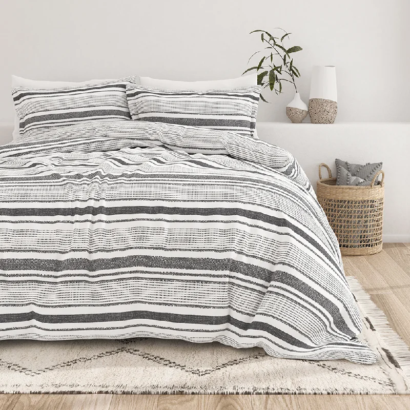 Children's duvet covers with fun and colorful designs Vintage Stripe Pattern 3-Piece Duvet Cover Set Children's duvet covers with fun and colorful designs Vintage Stripe Pattern 3-Piece Duvet Cover Set