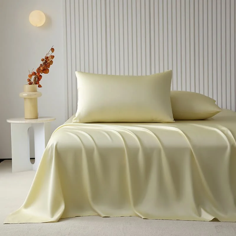 Queen - size sheets suitable for standard - sized beds​ Cooling Tencel Breathable Bedding Sheets for Summer Naked Sleep
