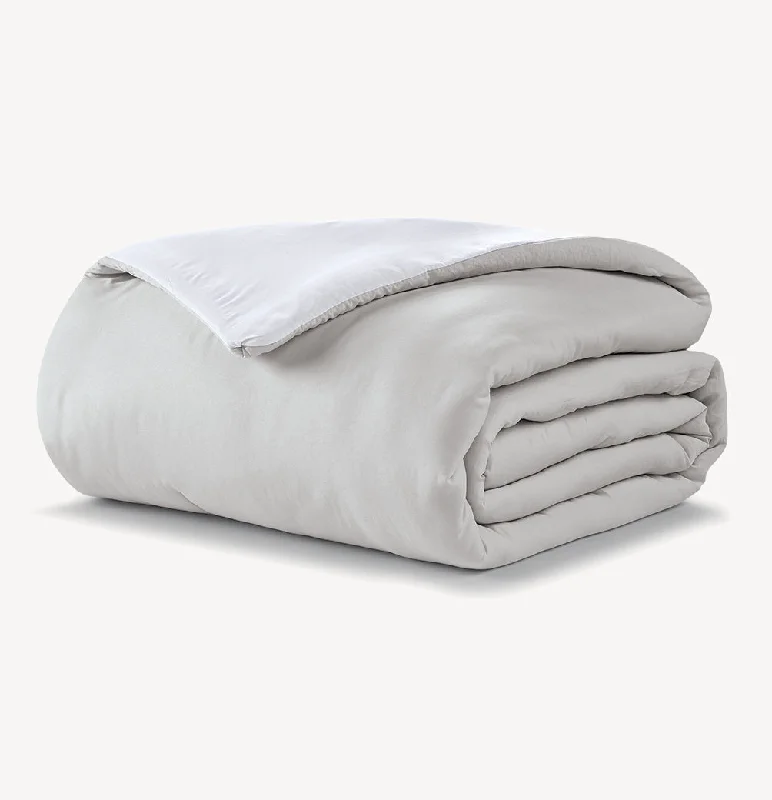 Natural latex pillows for durability and bounce​ Reversible Brushed Microfiber Plush Down-Alt Comforter Set