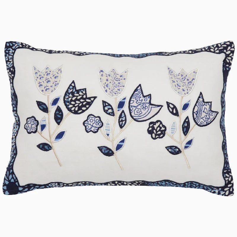 Aromatherapy pillows with lavender scent​ Upcycled Tulips Kidney Pillow