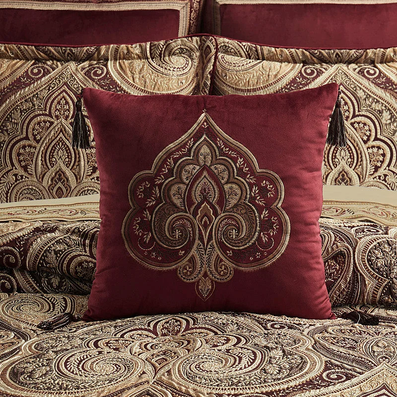 Memory foam meditation pillows for better focus​ Calistoga 18" Square Embellished Decorative Throw Pillow