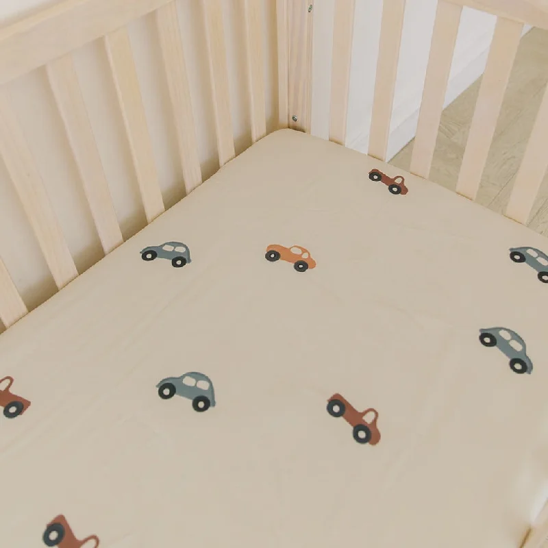 Sheets with a scented - fabric option for a relaxing and aromatic sleep environment​ Herby Crib Sheet