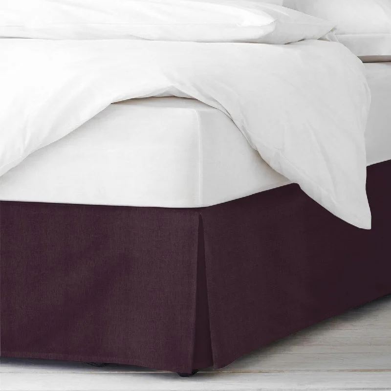 6ix Tailors Elsie Eggplant Bedskirt